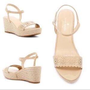 Kate Spade Beige Wedge Sandals